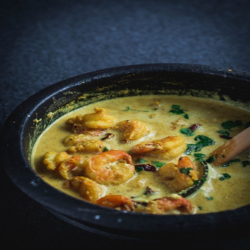 Green Prawns curry